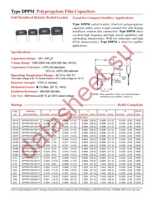 DPPM20D47K-F datasheet  